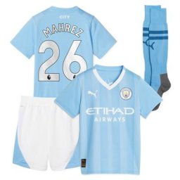 Kit Manchester City PUMA Domicile 23/24 - Jeune Enfant avec flocage Mahrez 26