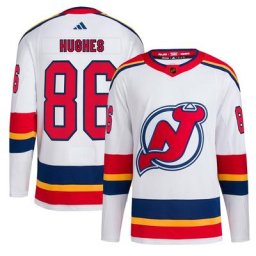 Maillot New Jersey Devils Reverse Retro 2.0 Authentic Player adidas Jack Hughes blanc pour homme