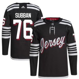 Maillot adidas PK Subban pour homme New Jersey Devils 2021/22 Alternate Primegreen Authentic Pro Joueur Jersey