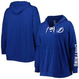 Sweat à capuche à lacets Royal Tampa Bay Lightning grande taille pour femme