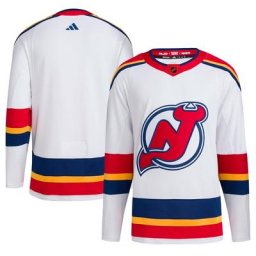 Adidas New Jersey Devils Reverse Retro 2.0 Authentic Blank Jersey Homme Blanc