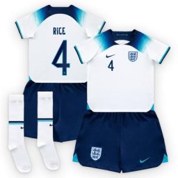 England Home Stadium Kit 2022 - Little Kids with Rice 4 printing