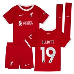 Kit Liverpool Domicile Nike Stadium - 23/24 - Jeune Enfant avec flocage Elliot 19