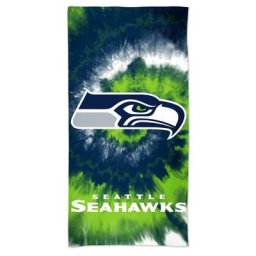 Serviette de plage tie-dye Seattle Seahawks