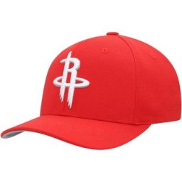 Mitchell & Ness Red Houston Rockets Team Ground Stretch Snapback Hat pour homme
