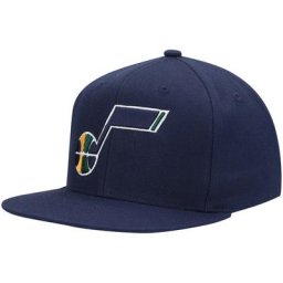 Casquette Snapback Utah Jazz Ground Mitchell & Ness pour homme, bleu marine