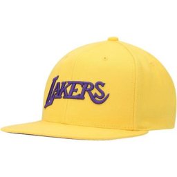 Casquette Snapback ton sur ton Mitchell & Ness pour hommes Los Angeles Lakers Hardwood Classics