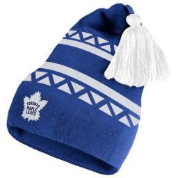 Bonnet en tricot à revers rétro 2.0 avec pompons adidas Royal Toronto Maple Leafs pour homme