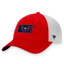 Casquette de camionneur Pro Rink authentique Pro Rink de marque Fanatics pour homme, rouge/gris