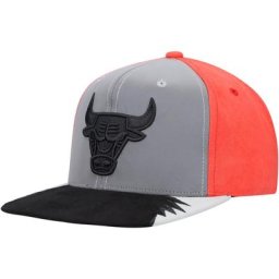 Casquette Snapback Chicago Bulls Day 5 Mitchell & Ness pour homme, gris/rouge
