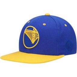 Casquette à l'envers pour homme Mitchell & Ness Royal/Gold Golden State Warriors