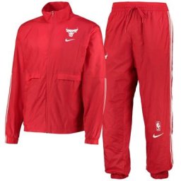Chicago Bulls Nike Courtside Survêtement - Rouge Université - Homme