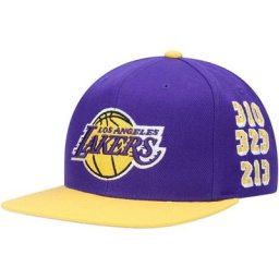 Casquette Snapback pour homme avec code régional des Los Angeles Lakers Mitchell & Ness pour homme