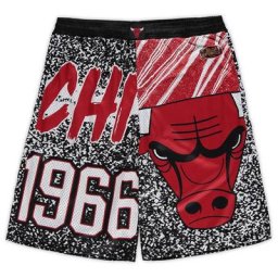 Mitchell & Ness Short Chicago Bulls Big & Tall Hardwood Classics Jumbotron pour homme Noir
