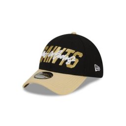 Casquette extensible New Era Draft 39THIRTY des Saints de la Nouvelle-Orléans