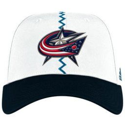 Casquette ajustée adidas Columbus Blue Jackets Reverse Retro 2.0 Flex pour homme
