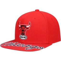 Casquette Snapback Chicago Bulls Hardwood Classics Swingman Pop Mitchell & Ness pour homme rouge