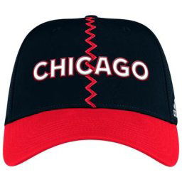 Casquette ajustée adidas Chicago Blackhawks Reverse Retro 2.0 Flex pour homme, noir