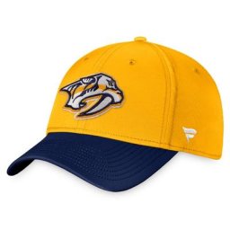 Casquette flex à logo principal Nashville Predators Core de marque Fanatics pour hommes en or
