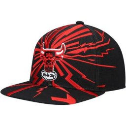 Mitchell & Ness Black Chicago Bulls Hardwood Classics Casquette Snapback Earthquake pour hommes