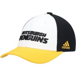 Casquette ajustable de vestiaire pour hommes des Penguins de Pittsburgh adidas blanche