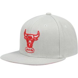Casquette Snapback ton sur ton Mitchell & Ness pour hommes Chicago Bulls Hardwood Classics