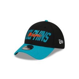 Casquette extensible New Era Draft 39THIRTY des Dolphins de Miami