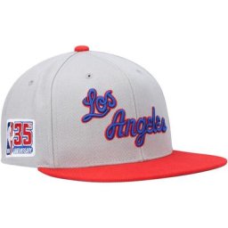 Casquette Snapback 35e anniversaire des Los Angeles Lakers Hardwood Classics Mitchell & Ness pour hommes