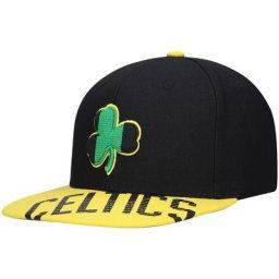 Casquette pour homme Mitchell & Ness x Lids Noir/Or Boston Celtics Hardwood Classics Reload 3.0 Snapback