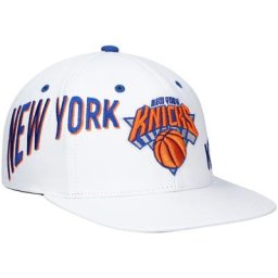 Casquette New York Knicks Reppin Retro Snapback Mitchell & Ness x Lids blanche pour homme