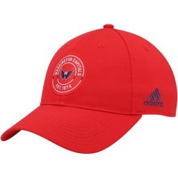 Casquette ajustée cercle rouge adidas Washington Capitals Team pour homme