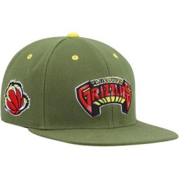 Casquette ajustée pour homme Mitchell & Ness x Lids Olive Vancouver Grizzlies Dusty