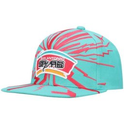 Mitchell & Ness Teal San Antonio Spurs Hardwood Classics Casquette Snapback Earthquake pour hommes