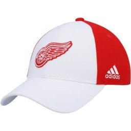 Casquette ajustable adidas blanche/rouge Detroit Red Wings Team pour hommes