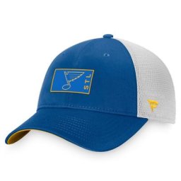 Casquette Snapback Authentic Pro Trucker St. Louis Blues de marque Fanatics bleu/blanc pour homme