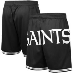 Mitchell & Ness Short New Orleans Saints Big Face 3.0 noir pour hommes