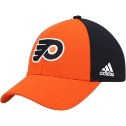Casquette ajustable adidas Philadelphia Flyers Team orange/noir pour hommes