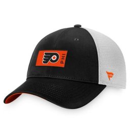 Casquette de camionneur Pro Rink Authentic Pro Rink Snapback de marque Fanatics pour hommes, noir/gris Philadelphia Flyers