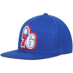 Mitchell & Ness Royal Philadelphia 76ers Hardwood Classics Pop Snapback Casquette pour homme