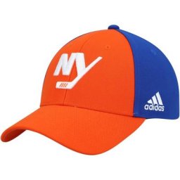 Casquette ajustable adidas orange/Royal New York Islanders Team pour hommes