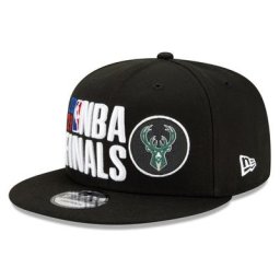 Casquette Milwaukee Bucks New Era 2021 Locker Room Finals 9FIFTY - Noir