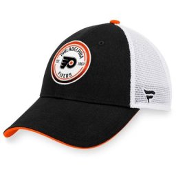 Casquette Snapback Iconic Gradient Trucker Philadelphia Flyers de marque Fanatics noir/blanc pour homme
