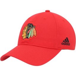 Casquette ajustable avec logo principal adidas Chicago Blackhawks pour homme, rouge