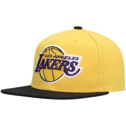 Casquette Snapback Core Los Angeles Lakers Hardwood Classics pour homme Mitchell & Ness or/noir