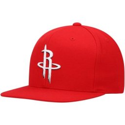 Casquette pour homme Mitchell & Ness Red Houston Rockets Team Ground Snapback