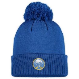 Bonnet en tricot à revers avec logo primaire adidas Royal Buffalo Sabres pour homme