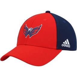 Casquette ajustable adidas pour homme rouge/marine Washington Capitals Team