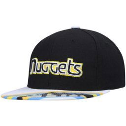 Casquette pour homme Mitchell & Ness x Lids noir/doré Denver Nuggets Hardwood Classics Reload 3.0 Snapback