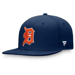 Casquette Snapback Core Collection Cooperstown Detroit Tigers pour homme bleu marine de marque Fanatics