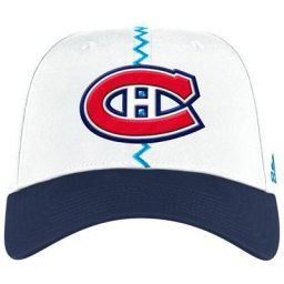 Casquette ajustée adidas Montreal Canadiens Reverse Retro 2.0 Flex pour homme, blanc